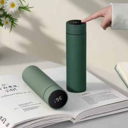 500Ml Smart Water Bottle Stainless Steel Thermos Temperature Display Leakproof Vacuum Flasks Coffee Cup Milk Mug Christmas Gift